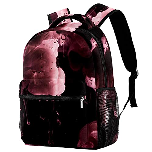 Sac à dos de voyage ergonomique rose pour soulager le dos des enfants