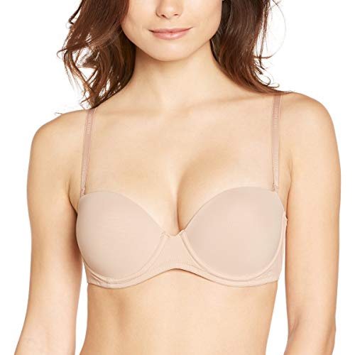 Calvin Klein Strapless Push Bra, 75A (34A), G76 Sand Dune