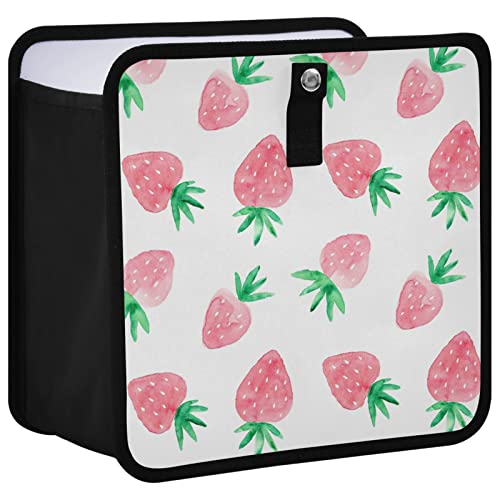 Image of Strawberry Cute Car Trash Can Fruit Foldable Hanging Car Trash Bag Bin Auto Garbage Can Leak-Proof Car Organizer(Large) (g300223586p857c913s2022)