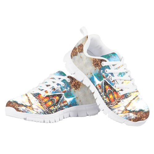 Bengbobar Sneakers for Kids Christmas Athletic Lightweight Breathable Shoes Boys Girls Comfort Holiday Running Shoes Kids4