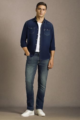 Image of Louis Philippe Men's Cotton Solid Slim Fit Shirt
