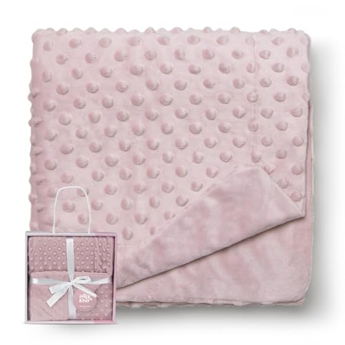 Amazon - Coperta per neonati modello Bubles chiaro rosa