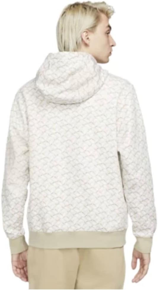 Nike Sportswear Sport Essentials+ Men's Fleece Pullover Hoodie, Limestone/Black XX-Large - Image 2