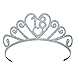 Beistle Glittered Metal Tiara, 18", Silver