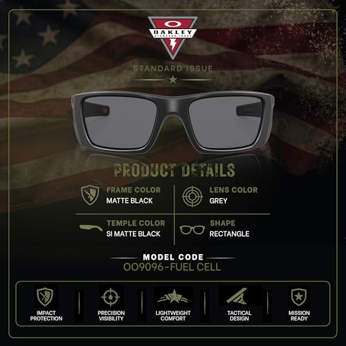 Image of Oakley Standard Issue SI FUEL CELL USA FLAG Collection Military Grade Sunglasses With Official Eyewear Kit