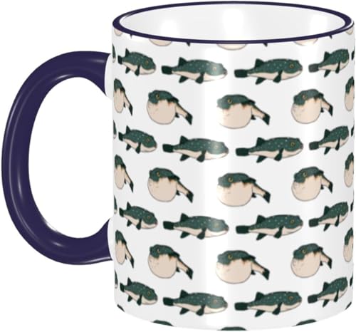 �͓� �ӂ� �� �A�j�� �}�O�J�b�v �ϔM �ϗ� �d�q�����W�Ή� ��e�� 330ml �R�[�q�[�J�b�v ���� �Z���~�b�N �l�C ���H�J�b�v ������� �a���� �v���[���g Navy Blue gb9n97