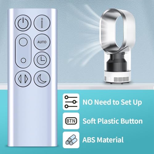 Télécommande de rechange pour ventilateur Dyson TP05 PH01 argent - 4