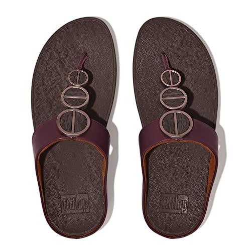 Image of FitFlop Women's LULU Suede Toe-Post Sandals | Lightweight Summer Walking Sandals with Cushioned Comfort, Arch Support & Grip