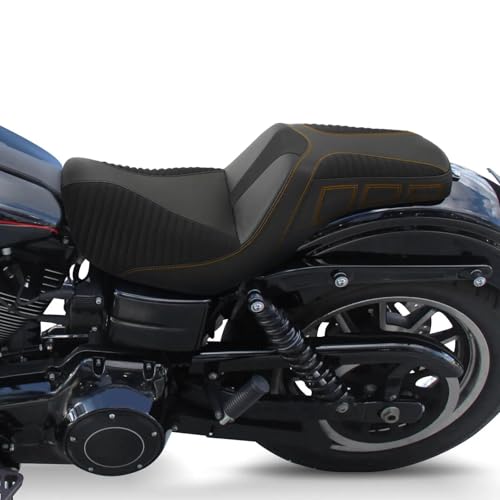 Asiento de moto para Harley Dyna Wide Glide y Fat Bob 2006-2017