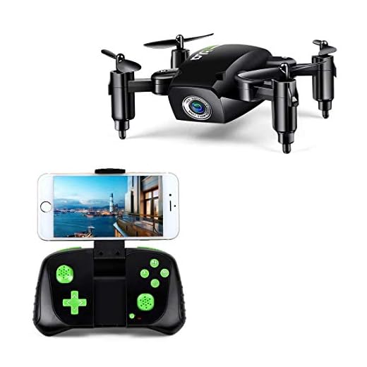 Mini Drone pieghevole a 6 assi giroscopio Altitude Hold RC Quadcopter con videocamera WiFi HD FPV 2.4Ghz 480P