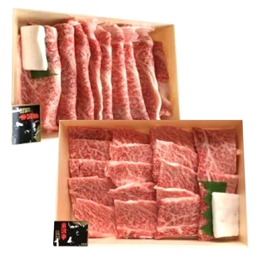 牛肉 定期便 2回 米沢牛 食べ比べ すき焼き 焼肉用 各500g 計1kg 国産ビーフ 山形県 高畠町 肉の斎院 tk06ays780002 ふるさと納税