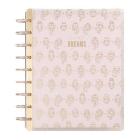Happy Planner Disney Disc-Bound Mid-Year 12-Month Planner, July 2024–June 2025 Daily, Weekly, Monthly Planner, Classic Size, Dashboard Layout, Iconic Princess, 12 Dividers, Purple, 7" x 9 3/4" Cover