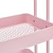 AmazonBasics - Carrito de cocina o multiuso de tres niveles con ruedas...
