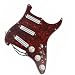 Pickguard White Pickups Dual Hot Rails Humbucker Pickups Versatility Pre-Wired Pickguard For Guitars guitar pickguard pickup