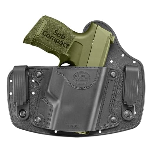 Fobus Universal IWB Holster for Small Size Pistols Such as Glock 42, 43, 43x, Ruger LCP/LC9, S&W Bodyguard, Sig P365, XMACRO & Others.