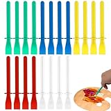 20 pcs Glue Spreader Tool Set - Plastic Glue Brush Applicators, Colored Plastic Glues Sticks Applicator, Flatback Craft Adhesive Applicators, Durable Easy-to-Clean Brushes & Spreaders