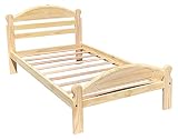Arizona Twin-XL Bed Solid Pine Wooden Bed Unfinished with Hardwood Slats Suitable for Boys Girls Kid