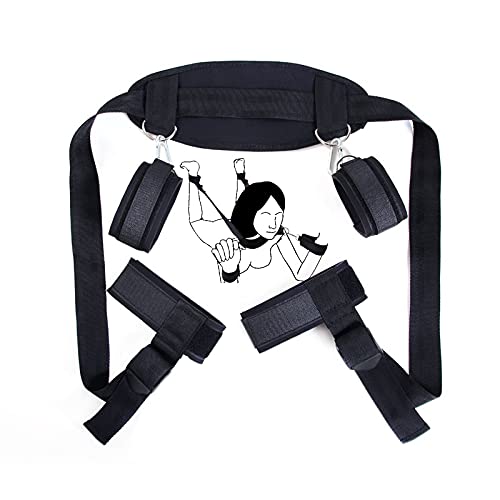 Nylon Webbing B-D-S-M Cuello y cinturón de separación del Manguito del Tobillo Cover