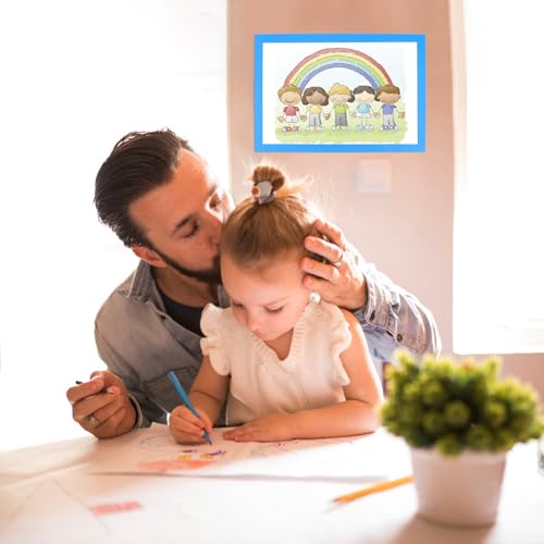Papel artesanal azul con marco resistente de 20 hojas para proyectos infantiles 5