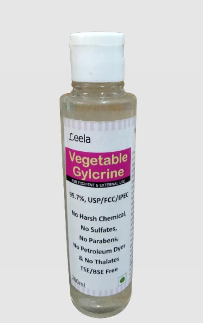 Leela Organic Glycerine Vegetable Industrial/Food Grade Crude -200 Gm