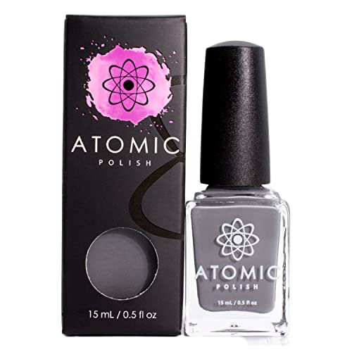 Gray Matte Nail Polish – Atomic Polish – Vanadium (V) Matte