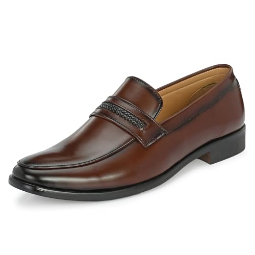 Image of Centrino Mens 6537 Formal Shoe for Men | Soft Cushioned Insole for All-Day Comfort | Stylish & Elegant Design | Perfect for Office, Business Casual & Formal Attire 6537-1 Black 11