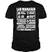 Lab Manager Multitasking Problem Solving Job Title - Unisex Tee Black