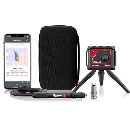 Image of Tramex Feedback Datalogger Starter Kit FBSK5.1 | Feedback Datalogger DL-RHTX & RH Probe with Case | Measure & Log Ambient & in-situ Relative Humidity & Temperature Conditions in Buildings & Concrete