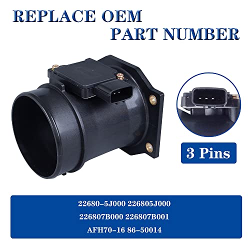 AdvanEX Mass Air Flow Sensor - MAF Compatible with 99-04 Nissan Frontier; 98-00 Pathfinder; 98-00 Infiniti QX4; 99-02 Mercury Villager & More 3.8L - Replace OE 22680-5J000 AFH70-16 by AdvanEX - Used condition - Image 2
