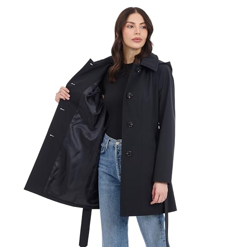 Michael Kors Women's Belted Raincoat with Detachable Hood4