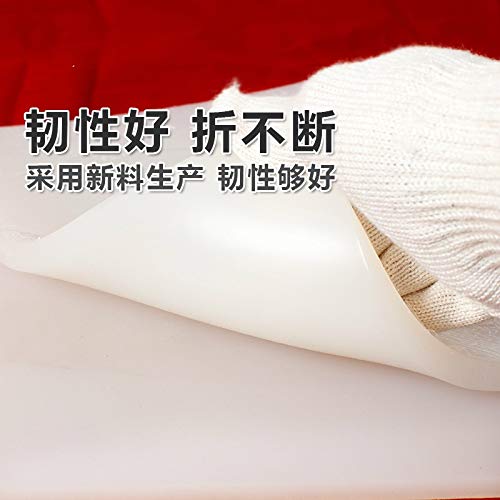 NO LOGO LSB-CHUNJIE3, 1pc 1,5 Millimetri / 2mm / 3mm / 4mm / 5mm / 6mm / 8mm di Alta qualità Latte Gomma di Silicone Bianco Foglio for Resistere Calore Cuscino Dimensioni 500x500mm