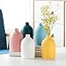 CUNCOO Piccoli vasi di Fiori in Ceramica Smerigliati, graziosi vasi Colorati e Decorazione di vasi di Gemme for la Fattoria for casa Decorazioni da Tavolo da Tavolo da Salotto, vasi Set di 5