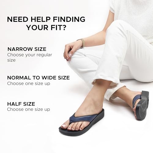 Image of AEROTHOTIC Comfortable Arch Support Flip Flops for Women Orthotic Sandals