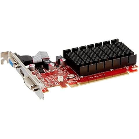 VisionTek Radeon 5450 2GB DDR3 (DVI-I, HDMI, VGA) Graphics Card - 900861,Black/Red Cover