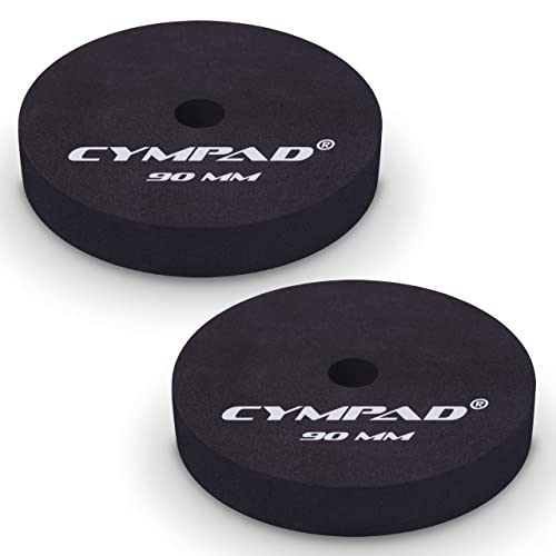 Cympad Moderator Cymbal Tuner Pads – 90mm Double Set – Reduces Overtones & Sustain – Foam...