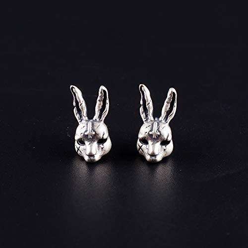 Carol&Allen 925 Sterling Silver Stud Earrings Punk Retro Novelty (Rabbit) #TOP1