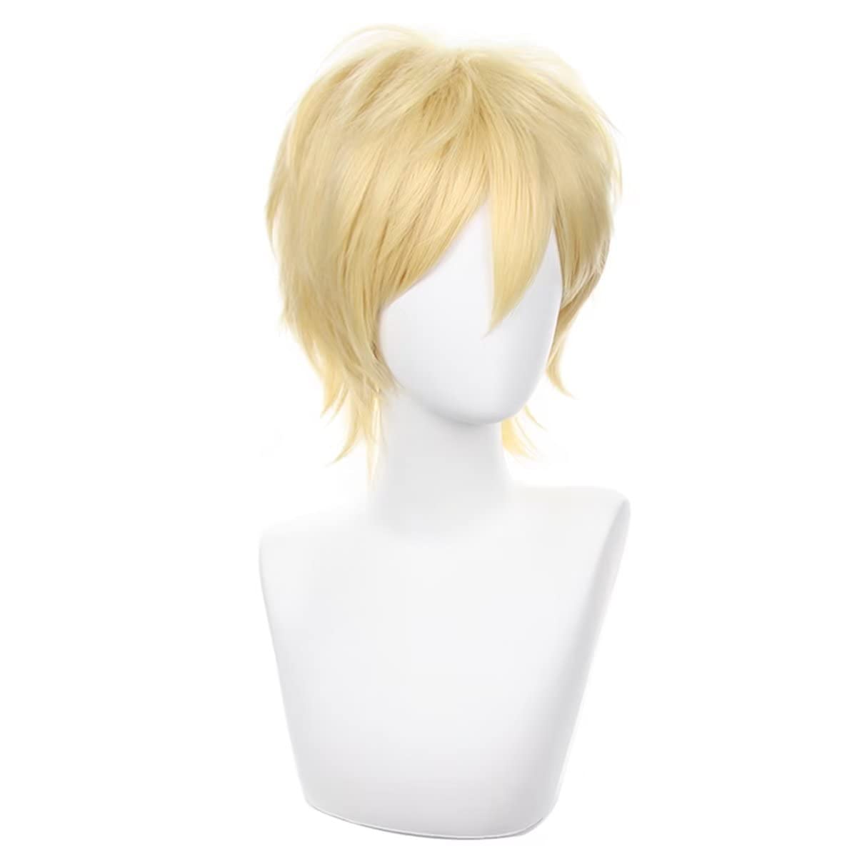 COSPLAZA Blonde Cosplay Wig Short Spiky Fluffy Heat Resistant Layered Synthetic Hair Men Women Halloween Party Wig - Image 5
