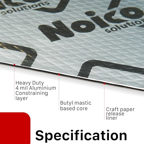 image for Noico Solutions Noico 80 mil 10 sqft car Sound deadening mat, Butyl Au