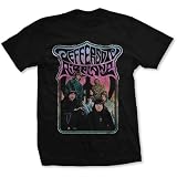 Men's Jefferson Airplane Band Photo Slim Fit T-shirt Large Black