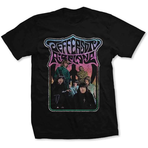 Jefferson Airplane T Shirt Retro Band Photo Logo Official Mens Black S