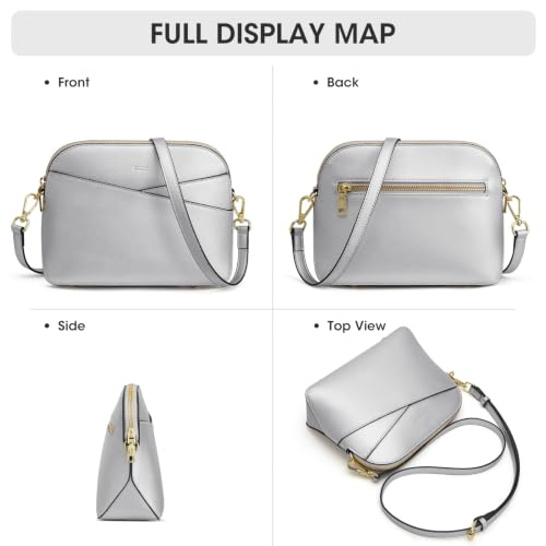 Image of Kattee Small Leather Crossbody Bags for Women, Trendy Purses Handbags Shoulder Bag, Genuine Leather Cross Body Bag for Woman