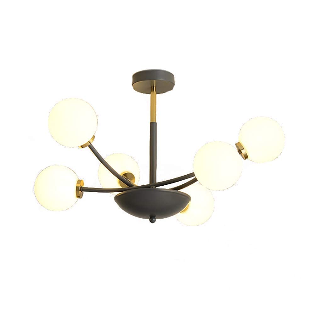 WECDS Lamp Pendant Light Chandelier Ceiling Light 6 s Nordic Modern Sputnik Mid Century Pendant Ing Fixture Industrial Fixture for Bedroom Living Foyer Ul Listed,Golden,8 Lights