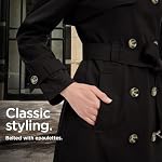 London Fog Women's Midi-Length Trench Coat