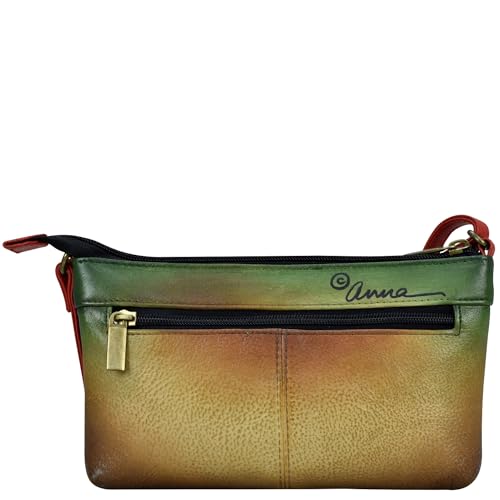 Anna by Anuschka Original Hand-Painted Crossbody Organizer-Leather Handbag for Women2