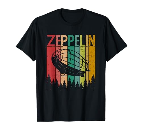 Retro Vintage Zeppelin 70s 80s Dirigible Airship T-Shirt