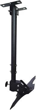 Adjustable Ceiling TV Wall Mount Bracket Compatible with 14-42" Plasma LCD LED Monitor Flat Panel Screen Displays Tilt/ 360 Swivel