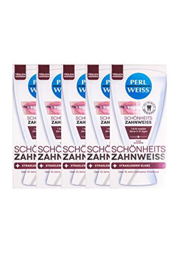Dentifrice pour dents blanches Perlweiss contre les taches de café et jaunissement