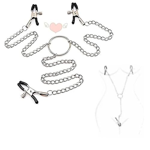 Dstymkler Collier en métal pour femmes, pince à broche, rencontres joyeuses outils de jeu...