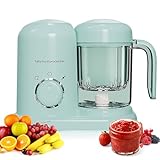 Robot Bébé 4-en-1 : Cuit-Vapeur et Mixeur Multifonction pour Bébé, Bol 600ml, Chauffe-Plats et Décongélation, Écran LED avec Minuteur, Sans BPA, Idéal pour Diversification Alimentaire