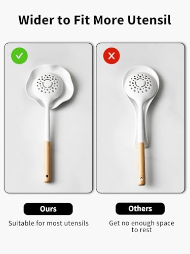 ABRUTY Ceramic Spoon Rest for Stove Top - Modern Farmhouse Kitchen Decor Holder for Utensils, Spoons, Tongs, and More - Image 5